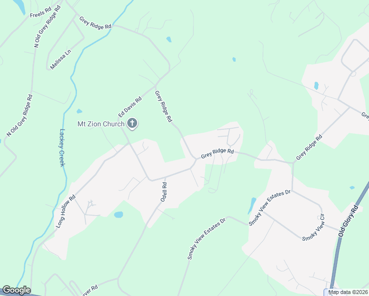 map of restaurants, bars, coffee shops, grocery stores, and more near 2118 Grey Ridge Road in Maryville