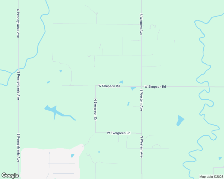 map of restaurants, bars, coffee shops, grocery stores, and more near 8775 West Simpson Road in Edmond