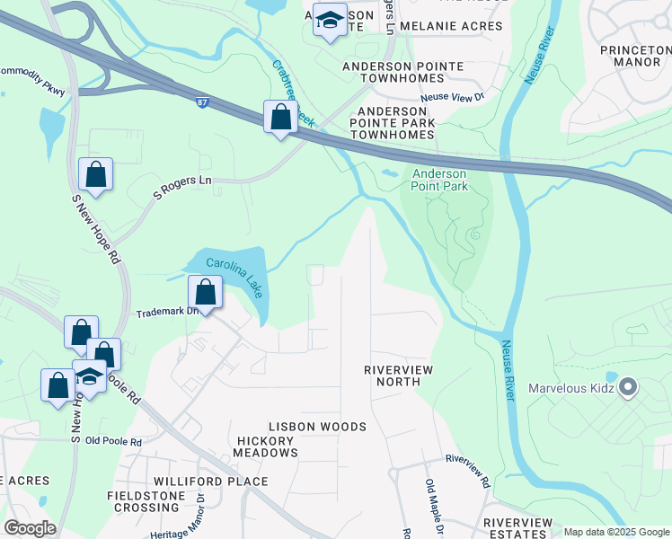 map of restaurants, bars, coffee shops, grocery stores, and more near 608 Kavkaz Street in Raleigh