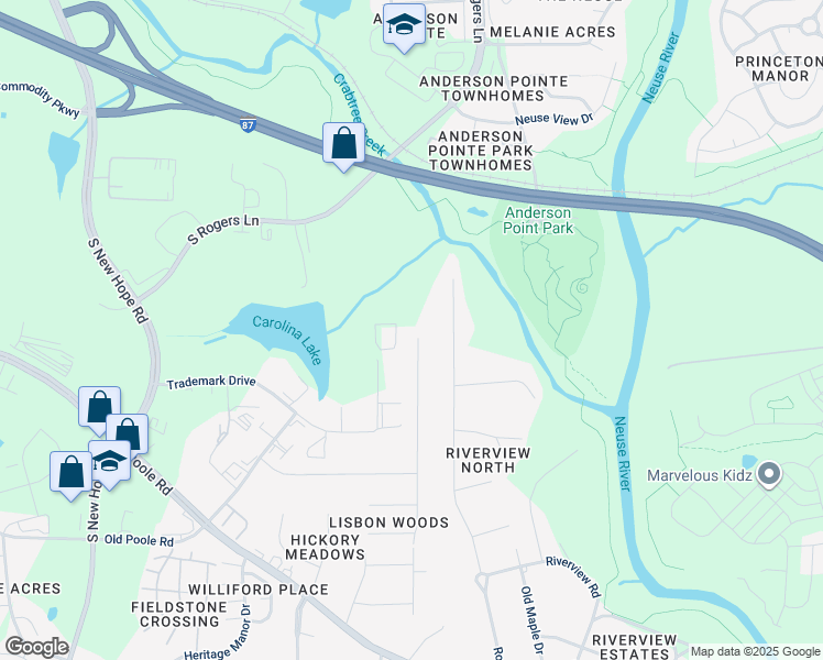 map of restaurants, bars, coffee shops, grocery stores, and more near 608 Kavkaz Street in Raleigh
