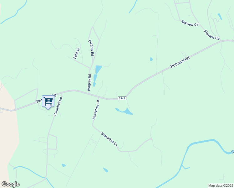 map of restaurants, bars, coffee shops, grocery stores, and more near 2120 Potneck Road in Salisbury