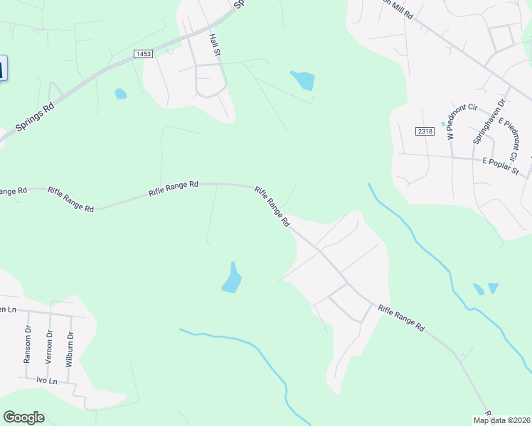 map of restaurants, bars, coffee shops, grocery stores, and more near 4915 Rifle Range Road in Conover