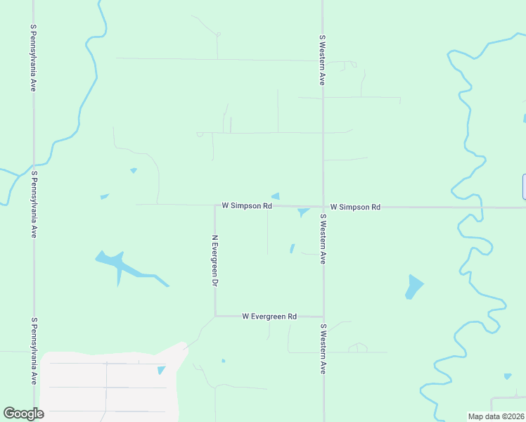 map of restaurants, bars, coffee shops, grocery stores, and more near 8775 West Simpson Road in Edmond