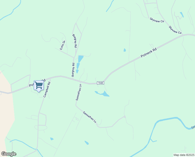 map of restaurants, bars, coffee shops, grocery stores, and more near 2120 Potneck Road in Salisbury