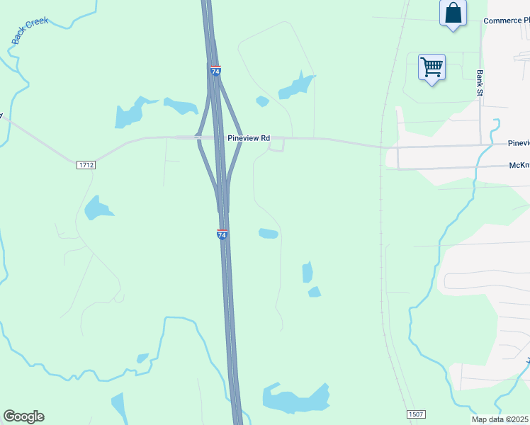 map of restaurants, bars, coffee shops, grocery stores, and more near 2757 Hopewood Road in Randleman