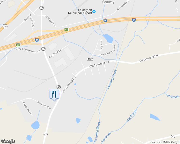 map of restaurants, bars, coffee shops, grocery stores, and more near 150 Hemlock Lane in Lexington