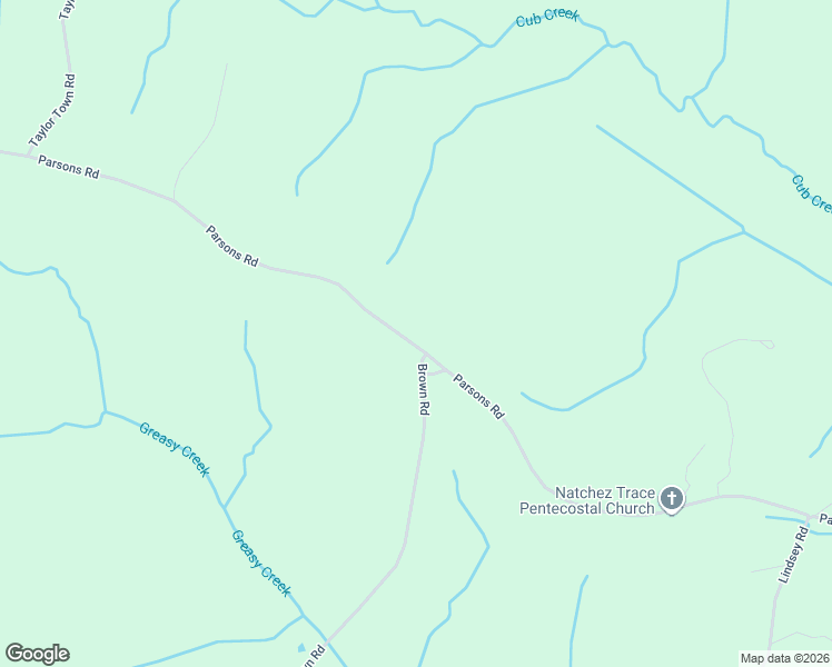 map of restaurants, bars, coffee shops, grocery stores, and more near 4785 Parsons Road in Wildersville