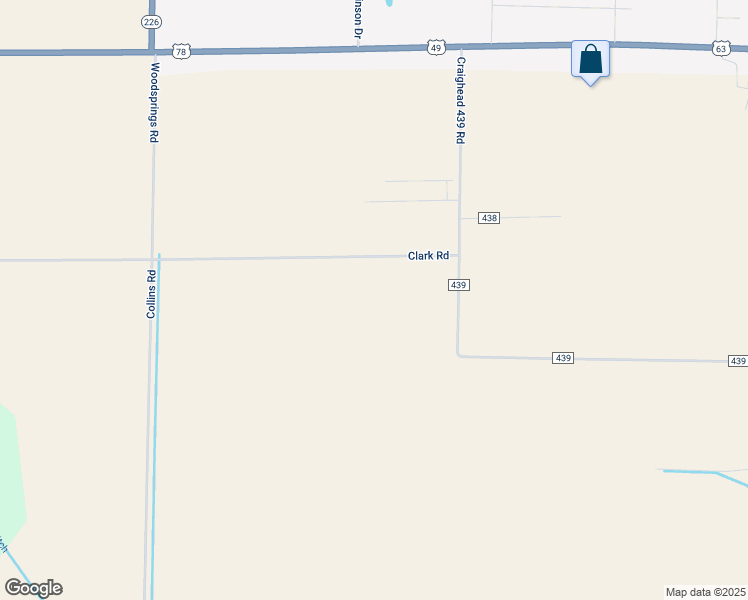 map of restaurants, bars, coffee shops, grocery stores, and more near Craighead 440 Road in Jonesboro