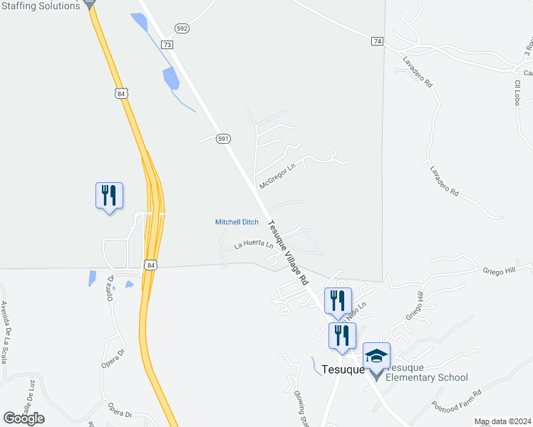 map of restaurants, bars, coffee shops, grocery stores, and more near 1 Cerro Azul in Santa Fe