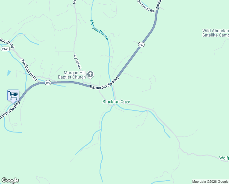 map of restaurants, bars, coffee shops, grocery stores, and more near 55 Morgan Road in Weaverville