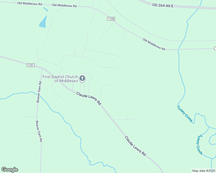 map of restaurants, bars, coffee shops, grocery stores, and more near 10066 Claude Lewis Road in Middlesex