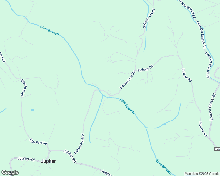 map of restaurants, bars, coffee shops, grocery stores, and more near 18 Indigo Trail in Weaverville