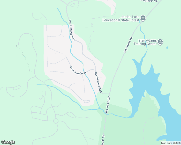 map of restaurants, bars, coffee shops, grocery stores, and more near 63 Bear Tree Creek in Chapel Hill