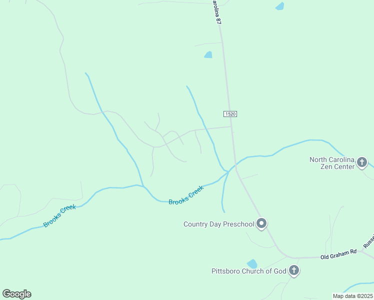 map of restaurants, bars, coffee shops, grocery stores, and more near 56 South Holiday Drive in Pittsboro