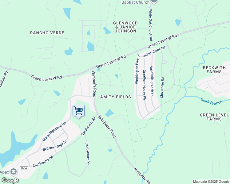map of restaurants, bars, coffee shops, grocery stores, and more near 3014 Burlap Drive in Apex