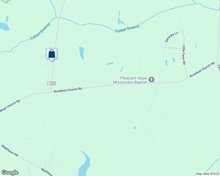 map of restaurants, bars, coffee shops, grocery stores, and more near 4924 Rosebud Church Road in Elm City