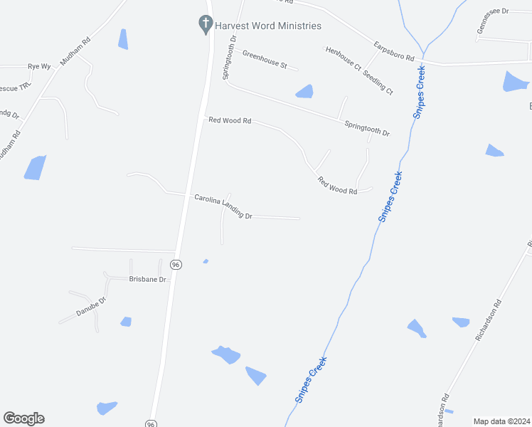 map of restaurants, bars, coffee shops, grocery stores, and more near 359 Carolina Landing Drive in Zebulon