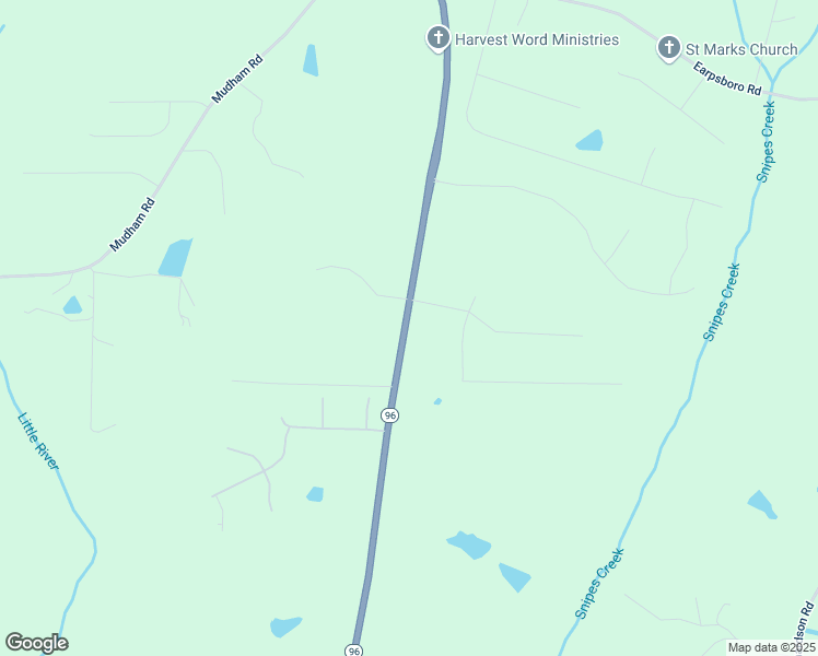 map of restaurants, bars, coffee shops, grocery stores, and more near 14943 North Carolina 96 in Zebulon