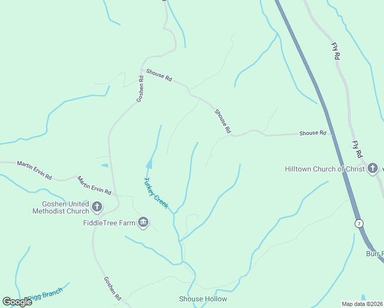 map of restaurants, bars, coffee shops, grocery stores, and more near 3467 Shouse Rd in Maury