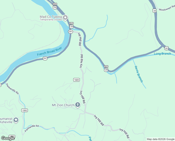 map of restaurants, bars, coffee shops, grocery stores, and more near 131 Ivy Bluffs Road in Marshall