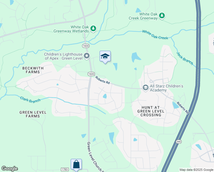 map of restaurants, bars, coffee shops, grocery stores, and more near 208 Fishburn Drive in Apex