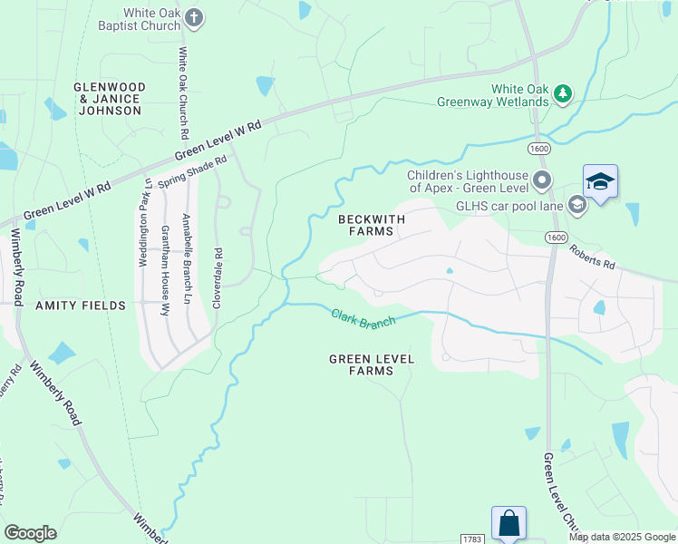 map of restaurants, bars, coffee shops, grocery stores, and more near 2681 Cedar Hedge Court in Apex