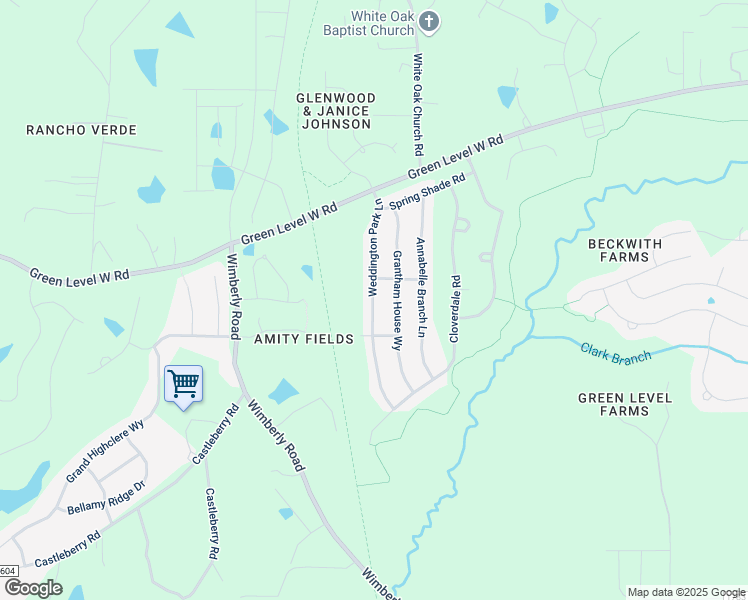 map of restaurants, bars, coffee shops, grocery stores, and more near 164 Grantham House Way in Apex