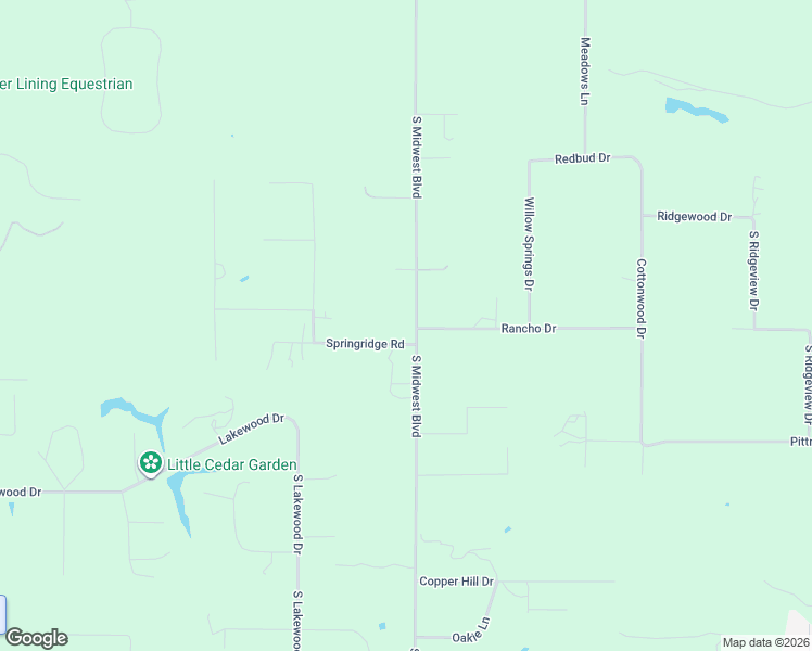 map of restaurants, bars, coffee shops, grocery stores, and more near 2884 Springridge Road in Guthrie