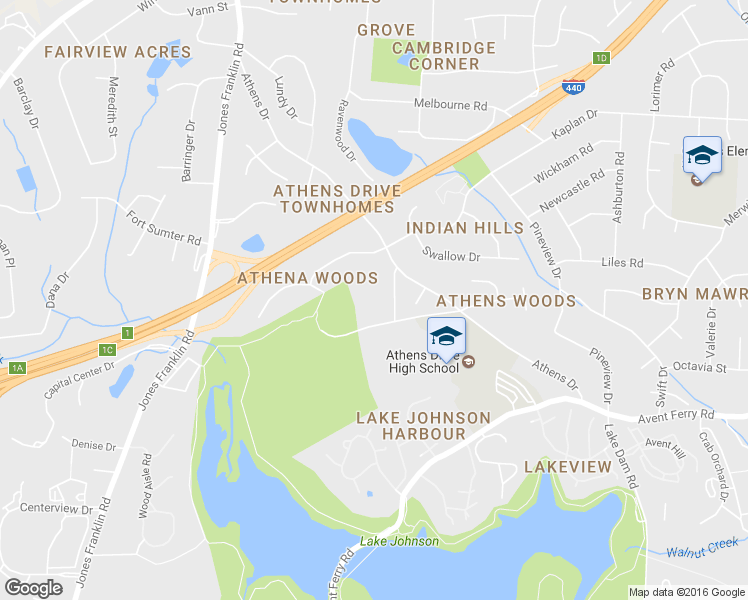 map of restaurants, bars, coffee shops, grocery stores, and more near 745 Smithdale Drive in Raleigh