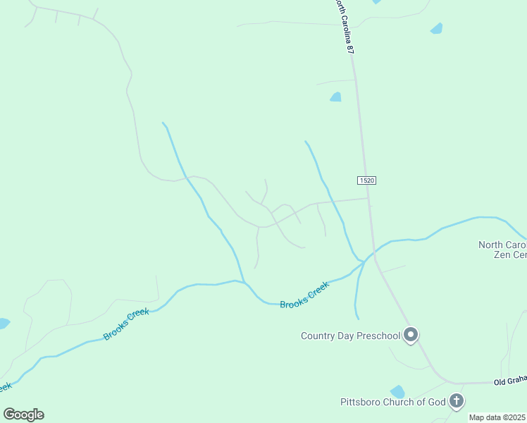 map of restaurants, bars, coffee shops, grocery stores, and more near 71 South Parkside Drive in Pittsboro