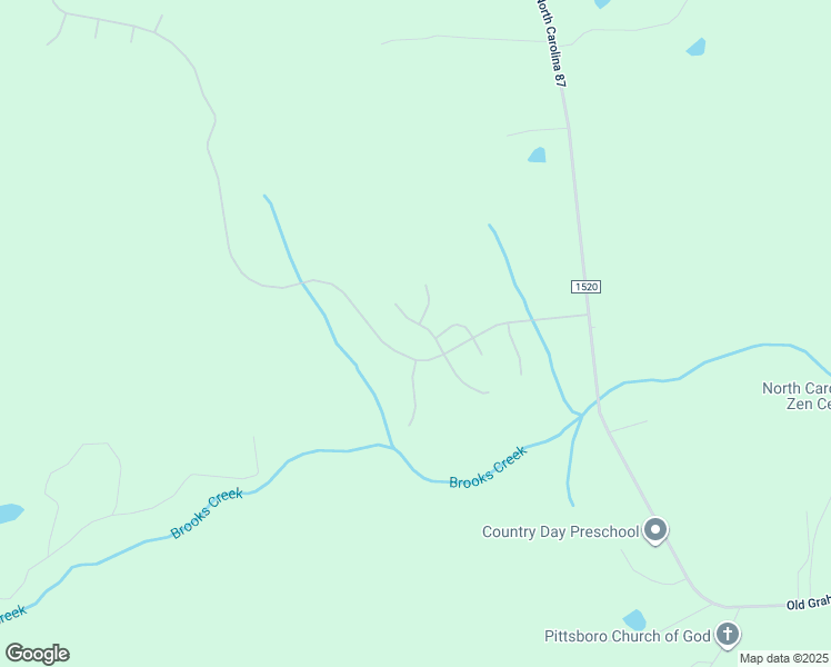 map of restaurants, bars, coffee shops, grocery stores, and more near 89 N Parkside Drive in Pittsboro