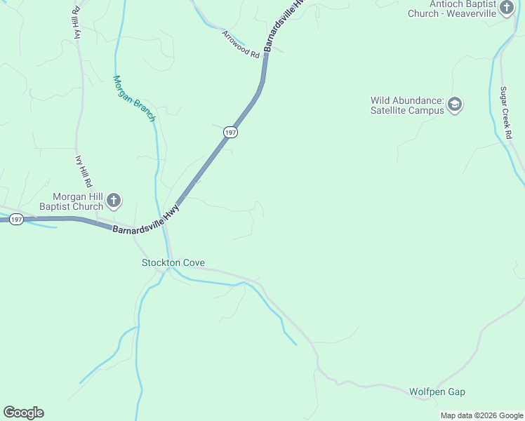 map of restaurants, bars, coffee shops, grocery stores, and more near 54 Hyder Lane in Weaverville
