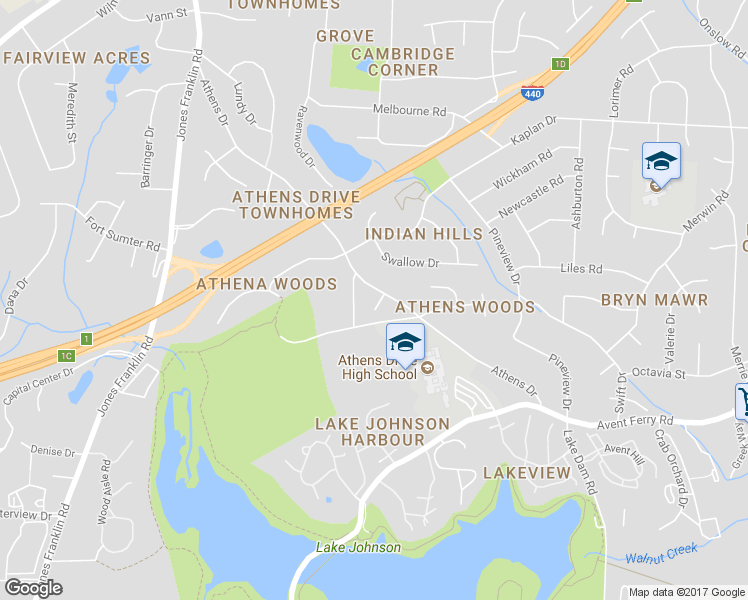 map of restaurants, bars, coffee shops, grocery stores, and more near 612 Safran Court in Raleigh
