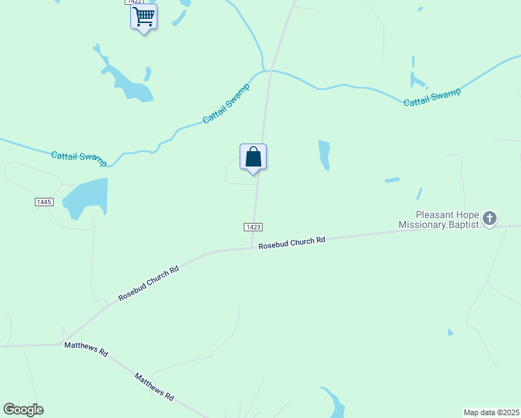 map of restaurants, bars, coffee shops, grocery stores, and more near 4826 Redmon Road in Elm City