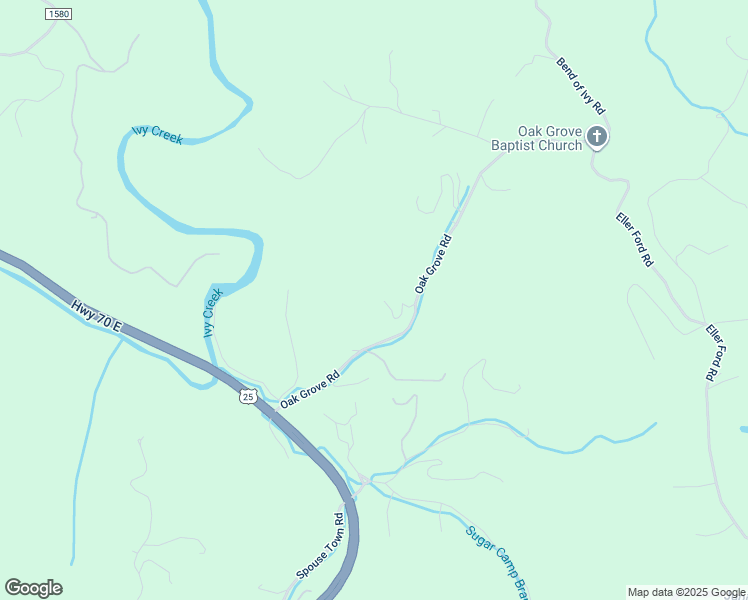 map of restaurants, bars, coffee shops, grocery stores, and more near 445 Oak Grove Road in Marshall
