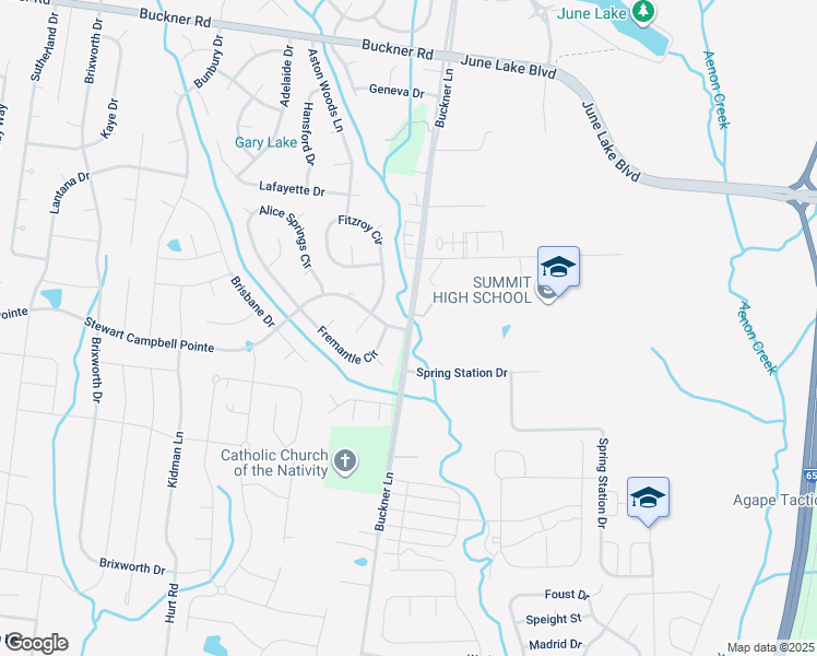 map of restaurants, bars, coffee shops, grocery stores, and more near 2774 Buckner Lane in Thompson's Station