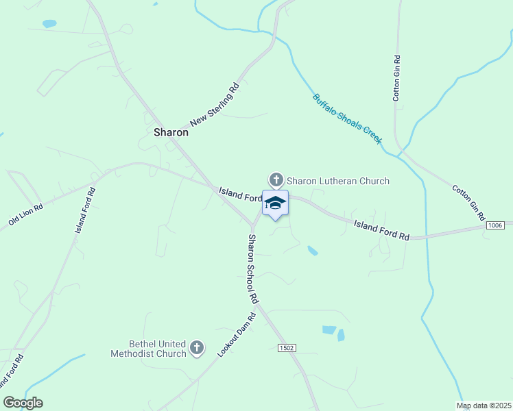 map of restaurants, bars, coffee shops, grocery stores, and more near 2135 Island Ford Road in Statesville