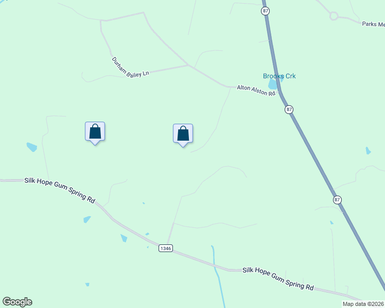 map of restaurants, bars, coffee shops, grocery stores, and more near 232 Goathouse Road in Pittsboro