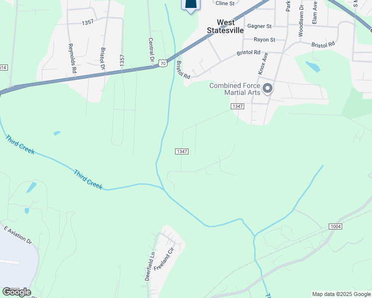 map of restaurants, bars, coffee shops, grocery stores, and more near 1120 Rita Avenue in Statesville
