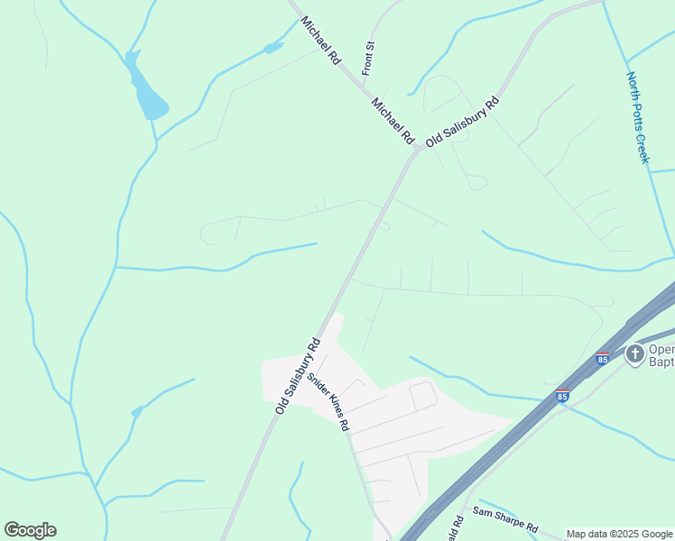 map of restaurants, bars, coffee shops, grocery stores, and more near 6200 Old Salisbury Road in Linwood