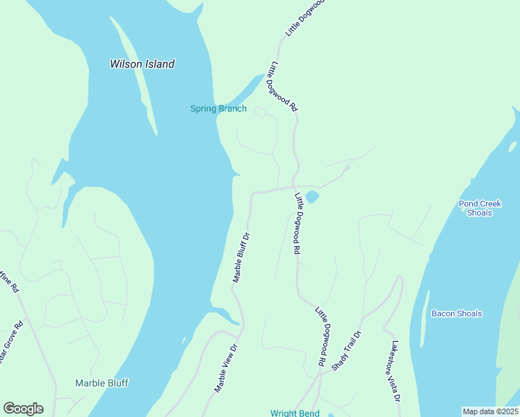 map of restaurants, bars, coffee shops, grocery stores, and more near 135 Marble Bluff Drive in Kingston