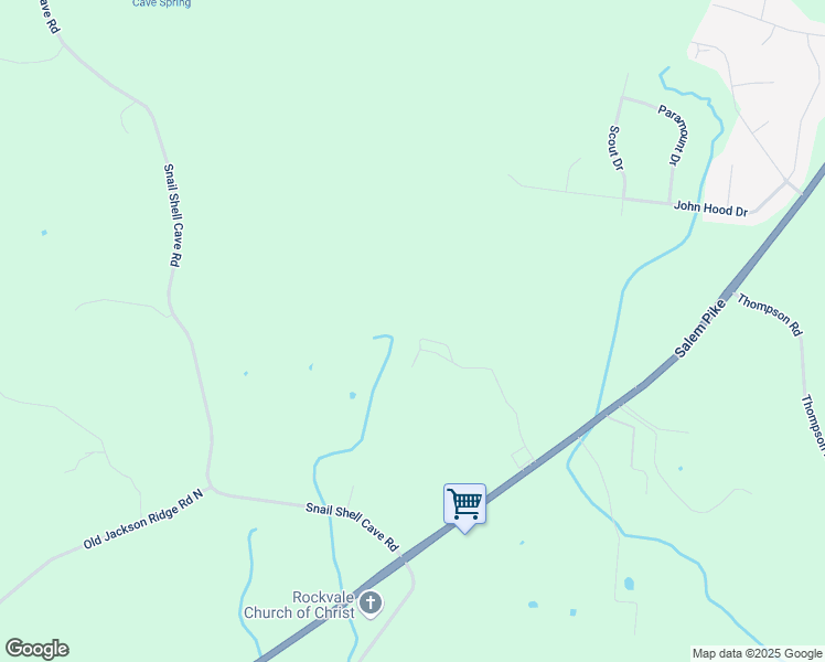 map of restaurants, bars, coffee shops, grocery stores, and more near Unnamed Road in Rockvale