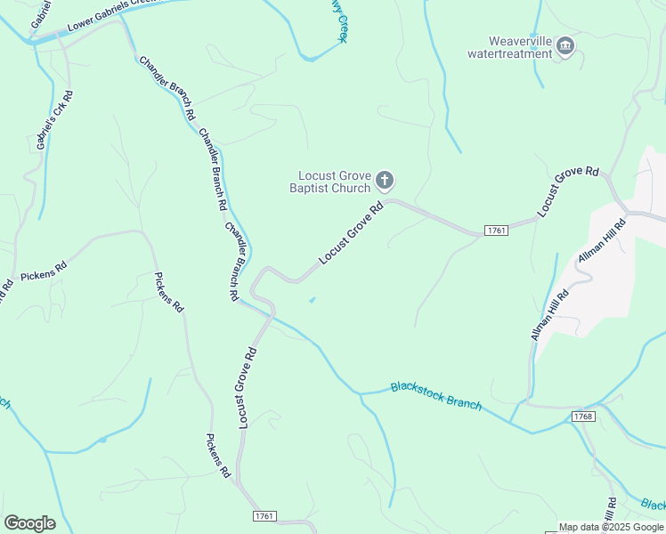 map of restaurants, bars, coffee shops, grocery stores, and more near 380 Locust Grove Road in Weaverville