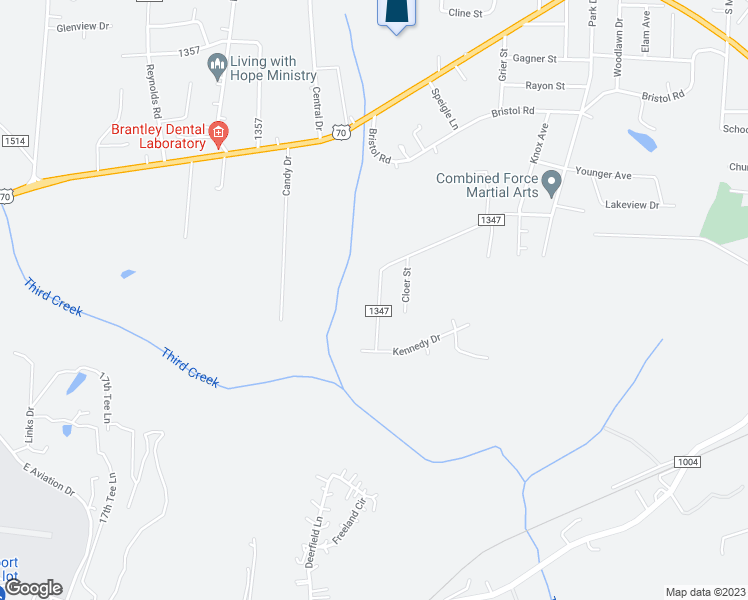 map of restaurants, bars, coffee shops, grocery stores, and more near 1120 Rita Avenue in Statesville