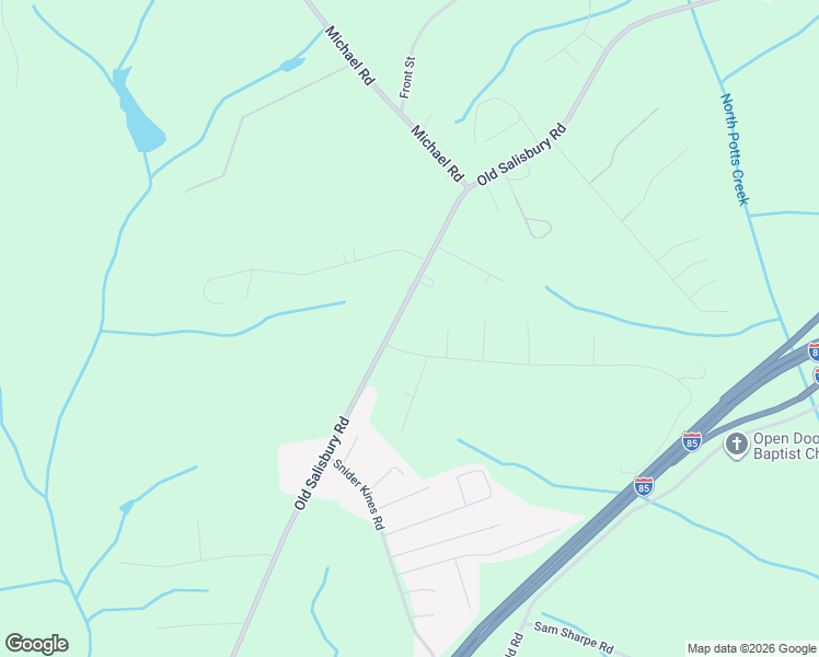 map of restaurants, bars, coffee shops, grocery stores, and more near 6131 Old Salisbury Road in Linwood