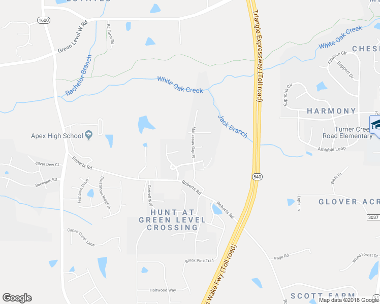 map of restaurants, bars, coffee shops, grocery stores, and more near 609 Manassas Gap Place in Cary