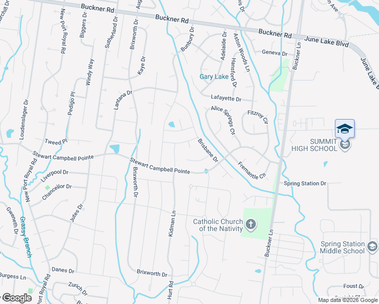 map of restaurants, bars, coffee shops, grocery stores, and more near 6004 Canberra Court in Spring Hill