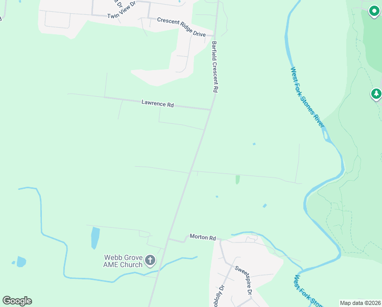 map of restaurants, bars, coffee shops, grocery stores, and more near 3730 Barfield Crescent Road in Murfreesboro
