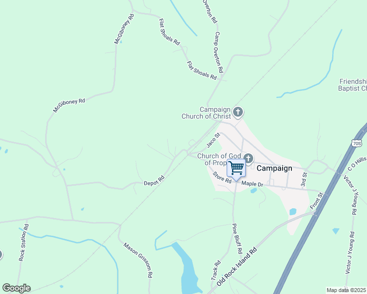 map of restaurants, bars, coffee shops, grocery stores, and more near 238 Depot Road in Rock Island