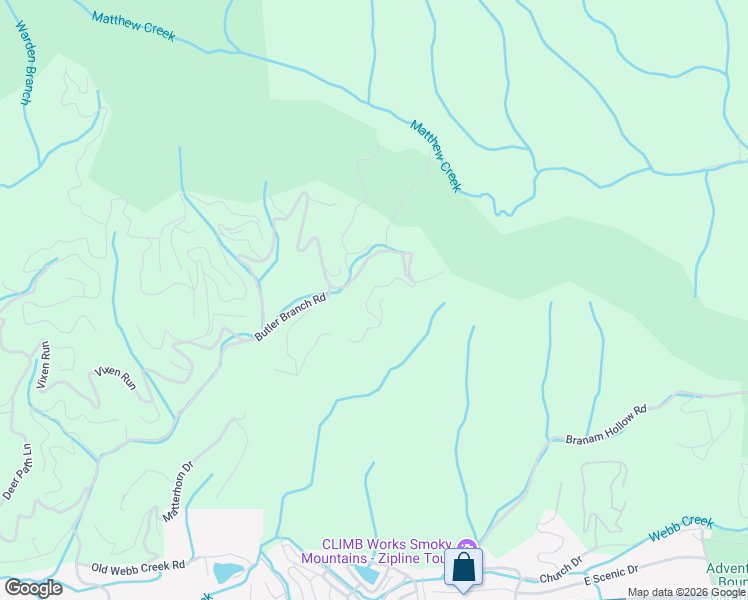 map of restaurants, bars, coffee shops, grocery stores, and more near 940 Black Gum Gap Road in Gatlinburg